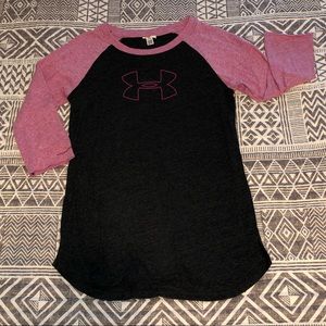 Underarmour baseball 3/4 length sleeve tee